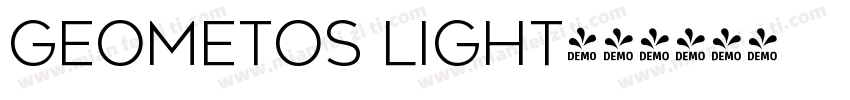 geometos light字体转换